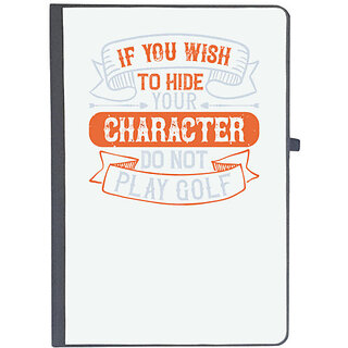                       UDNAG Ruled Notebook Diary 'Golf | If you wish to hide your character, do not play golf', [A5 80Pages 80GSM]                                              