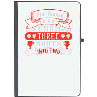                       UDNAG Ruled Notebook Diary 'Golf | The secret of golf is to turn three shots into two', [A5 80Pages 80GSM]                                              