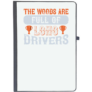                       UDNAG Ruled Notebook Diary 'Golf | The woods are full of long drivers', [A5 80Pages 80GSM]                                              