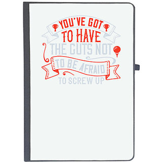                       UDNAG Ruled Notebook Diary 'Golf | Youve got to have the guts not to be afraid to screw up', [A5 80Pages 80GSM]                                              