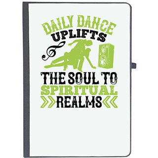                       UDNAG Ruled Notebook Diary 'Dancing | Daily dance uplifts the soul to spiritual realms', [A5 80Pages 80GSM]                                              