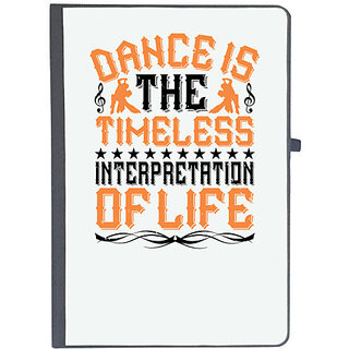                       UDNAG Ruled Notebook Diary 'Dancing | Dance is the timeless interpretation of life', [A5 80Pages 80GSM]                                              