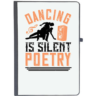                       UDNAG Ruled Notebook Diary 'Dancing | Dancing is silent poetry', [A5 80Pages 80GSM]                                              