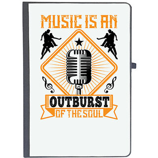                       UDNAG Ruled Notebook Diary 'Dancing | Music is an outburst of the soul', [A5 80Pages 80GSM]                                              