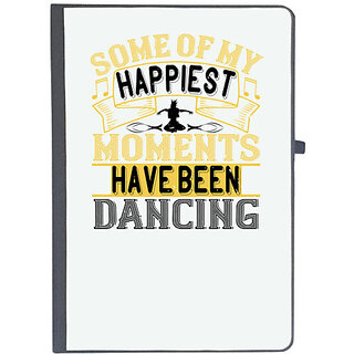                       UDNAG Ruled Notebook Diary 'Dancing | Some of my happiest moments have been dancing0', [A5 80Pages 80GSM]                                              