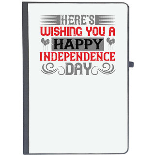                       UDNAG Ruled Notebook Diary 'Independance Day | Here's wishing you a happy Independence Day', [A5 80Pages 80GSM]                                              
