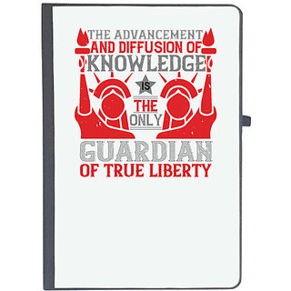                       UDNAG Ruled Notebook Diary 'Independance Day | the advencement and diffusion of knowledge', [A5 80Pages 80GSM]                                              