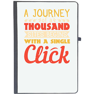                      UDNAG Ruled Notebook Diary 'Internet | A journey of a thousand sites begins with a single click', [A5 80Pages 80GSM]                                              
