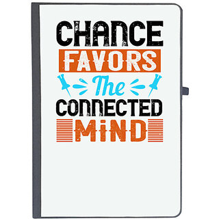                       UDNAG Ruled Notebook Diary 'Internet | Chance favors the connected mind', [A5 80Pages 80GSM]                                              