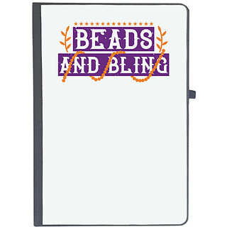                      UDNAG Ruled Notebook Diary 'Mardi Gras | beads and bling', [A5 80Pages 80GSM]                                              