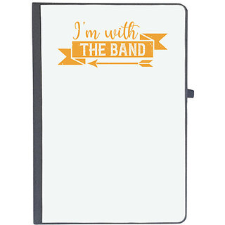                       UDNAG Ruled Notebook Diary 'Mardi Gras | Im with the band', [A5 80Pages 80GSM]                                              