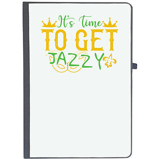                       UDNAG Ruled Notebook Diary 'Mardi Gras | It's time to get jazzy', [A5 80Pages 80GSM]                                              