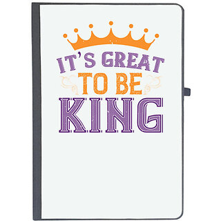                       UDNAG Ruled Notebook Diary 'Mardi Gras | Its great to be king', [A5 80Pages 80GSM]                                              