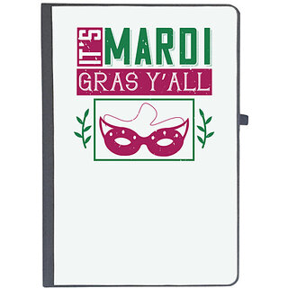                       UDNAG Ruled Notebook Diary 'Mardi Gras | its mardi gras yall', [A5 80Pages 80GSM]                                              