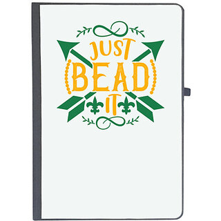                       UDNAG Ruled Notebook Diary 'Mardi Gras | JUST BEAD IT', [A5 80Pages 80GSM]                                              