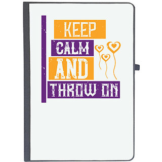                       UDNAG Ruled Notebook Diary 'Mardi Gras | Keep calm and throw on', [A5 80Pages 80GSM]                                              
