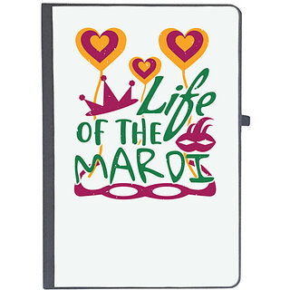                       UDNAG Ruled Notebook Diary 'Mardi Gras | Life of the Mardi', [A5 80Pages 80GSM]                                              