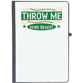                       UDNAG Ruled Notebook Diary 'Mardi Gras | Throw me some beads!', [A5 80Pages 80GSM]                                              
