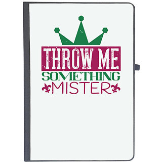                       UDNAG Ruled Notebook Diary 'Mardi Gras | Throw me something mister', [A5 80Pages 80GSM]                                              