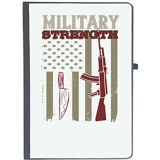                       UDNAG Ruled Notebook Diary 'Military | military strength', [A5 80Pages 80GSM]                                              