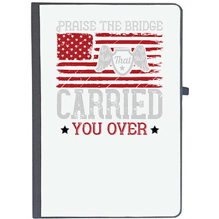                       UDNAG Ruled Notebook Diary 'Military | Praise the bridge that carried you over', [A5 80Pages 80GSM]                                              