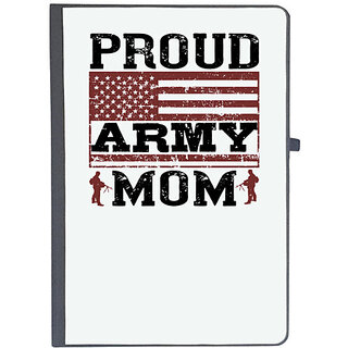                       UDNAG Ruled Notebook Diary 'Military | proud army mom', [A5 80Pages 80GSM]                                              