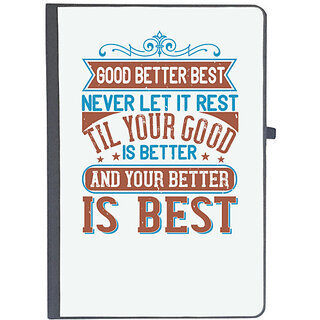                       UDNAG Ruled Notebook Diary 'Motivational | Good, better, best', [A5 80Pages 80GSM]                                              