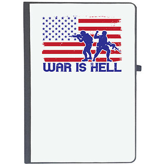                       UDNAG Ruled Notebook Diary 'Military | War is hell', [A5 80Pages 80GSM]                                              