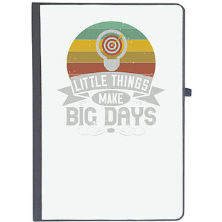                       UDNAG Ruled Notebook Diary 'Motivational | Little things make big days', [A5 80Pages 80GSM]                                              