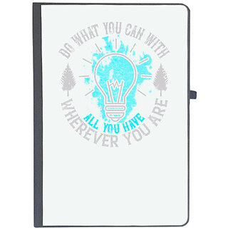                       UDNAG Ruled Notebook Diary 'Motivational | Do What You Can With All You Have, Wherever You Are', [A5 80Pages 80GSM]                                              