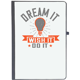                       UDNAG Ruled Notebook Diary 'Motivational | Dream it. Wish it. Do it', [A5 80Pages 80GSM]                                              
