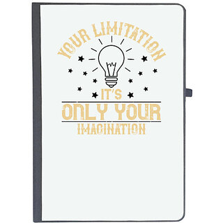                       UDNAG Ruled Notebook Diary 'Motivational | Your limitationits only your imagination', [A5 80Pages 80GSM]                                              