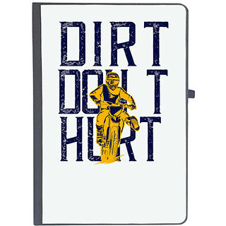                       UDNAG Ruled Notebook Diary 'Motor Cycle | Dirt Dont Hurt', [A5 80Pages 80GSM]                                              