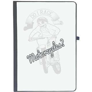                       UDNAG Ruled Notebook Diary 'Motor Cycle | Do i race motorcycle', [A5 80Pages 80GSM]                                              