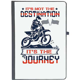                       UDNAG Ruled Notebook Diary 'Motor Cycle | Its not the destination, its the journey', [A5 80Pages 80GSM]                                              