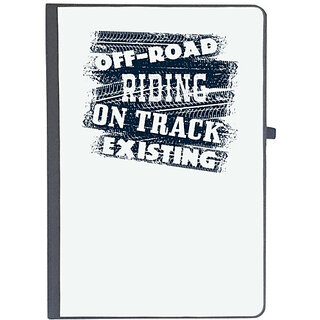                       UDNAG Ruled Notebook Diary 'Motor Cycle | Offroad riding, on track, existing', [A5 80Pages 80GSM]                                              