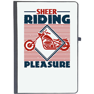                       UDNAG Ruled Notebook Diary 'Motor Cycle | Sheer Riding Pleasure', [A5 80Pages 80GSM]                                              