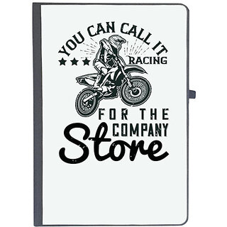                       UDNAG Ruled Notebook Diary 'Motor Cycle | You can call it Racing for the Company Store', [A5 80Pages 80GSM]                                              