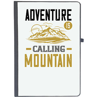                       UDNAG Ruled Notebook Diary 'Adventure Mountain | adventure is calling mountain', [A5 80Pages 80GSM]                                              