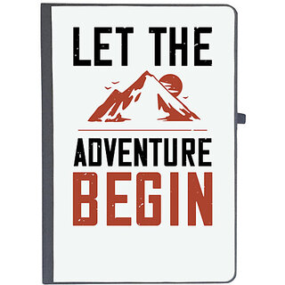                       UDNAG Ruled Notebook Diary 'Adventure Mountain | let the adventure begin', [A5 80Pages 80GSM]                                              