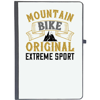                       UDNAG Ruled Notebook Diary 'Adventure Mountain | mountain bike oreginal extreme sport', [A5 80Pages 80GSM]                                              