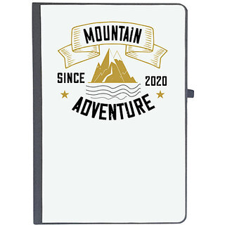                       UDNAG Ruled Notebook Diary 'Adventure Mountain | mountain since 2020 adventure', [A5 80Pages 80GSM]                                              