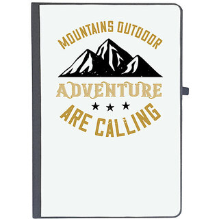                       UDNAG Ruled Notebook Diary 'Adventure Mountain | mountains outdoor adventure are calling', [A5 80Pages 80GSM]                                              