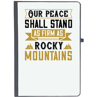                       UDNAG Ruled Notebook Diary 'Adventure Mountain | our peace shall stand as firm as rocky mountain', [A5 80Pages 80GSM]                                              