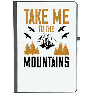                       UDNAG Ruled Notebook Diary 'Adventure Mountain | take me to the mountain', [A5 80Pages 80GSM]                                              