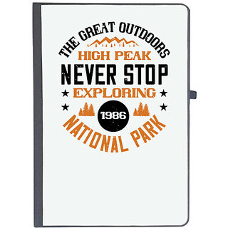                       UDNAG Ruled Notebook Diary 'Adventure Mountain | the great outdoor mountain since 1986', [A5 80Pages 80GSM]                                              