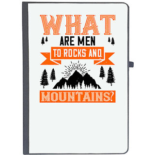                       UDNAG Ruled Notebook Diary 'Adventure Mountain | What are men to rocks and mountains', [A5 80Pages 80GSM]                                              