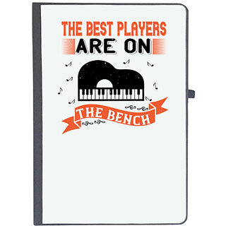                       UDNAG Ruled Notebook Diary 'Piano | The best players are on the bench', [A5 80Pages 80GSM]                                              
