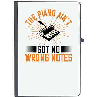                       UDNAG Ruled Notebook Diary 'Piano | The piano aint got no wrong notes 03', [A5 80Pages 80GSM]                                              