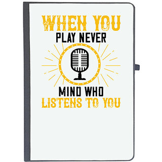                       UDNAG Ruled Notebook Diary 'Piano | When you play, never mind who listens to you 02', [A5 80Pages 80GSM]                                              